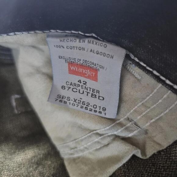 Wrangler Originals 42 Black Carpenter Shorts - Picture 3 of 7